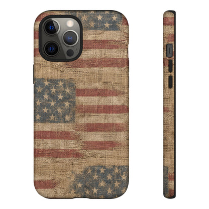 Burlap Flag Tough Case