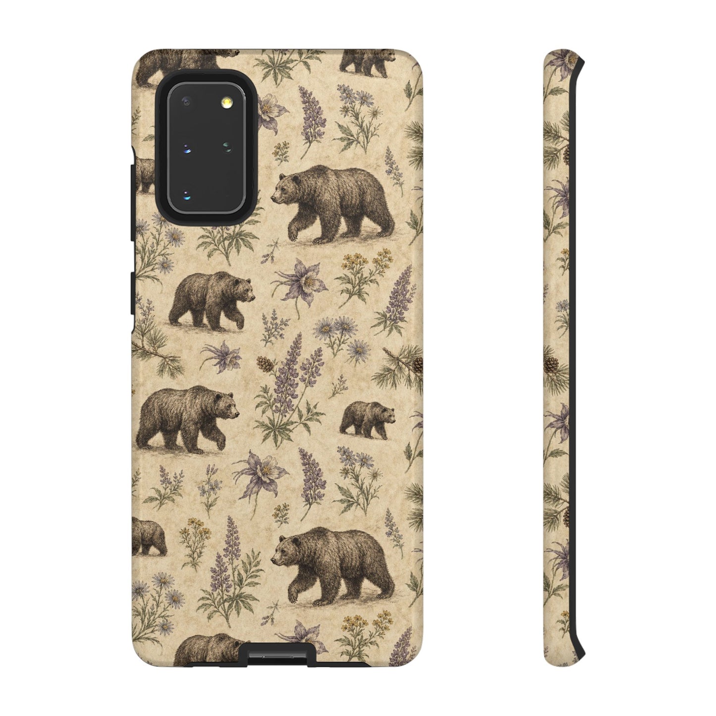 Floral Bear Tough Case
