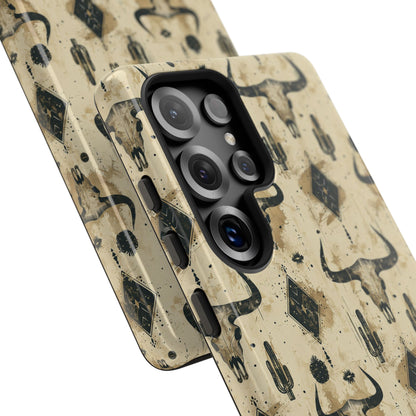 Bull Skull Grunge Tough Phone Case