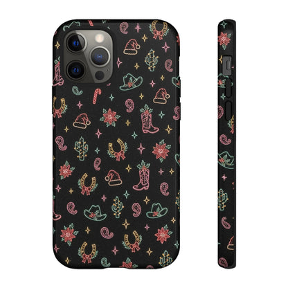 Neon Holiday Doodles Tough Case