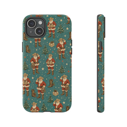 Retro Cowboy Santa Tough Case