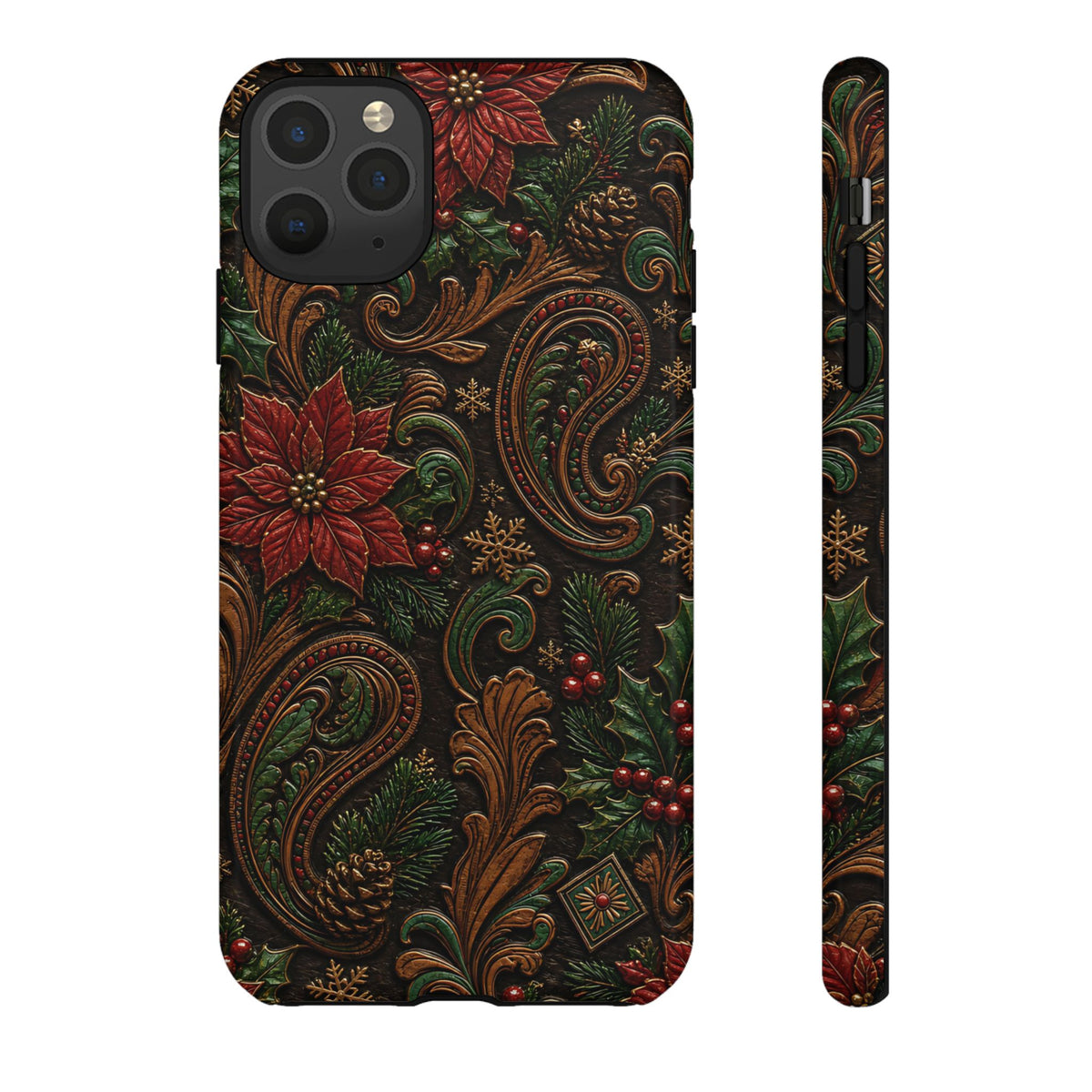 Carved Christmas Paisley Tough Case