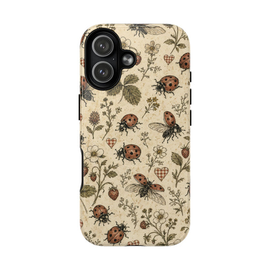 Cottage Ladybug Magnetic Case