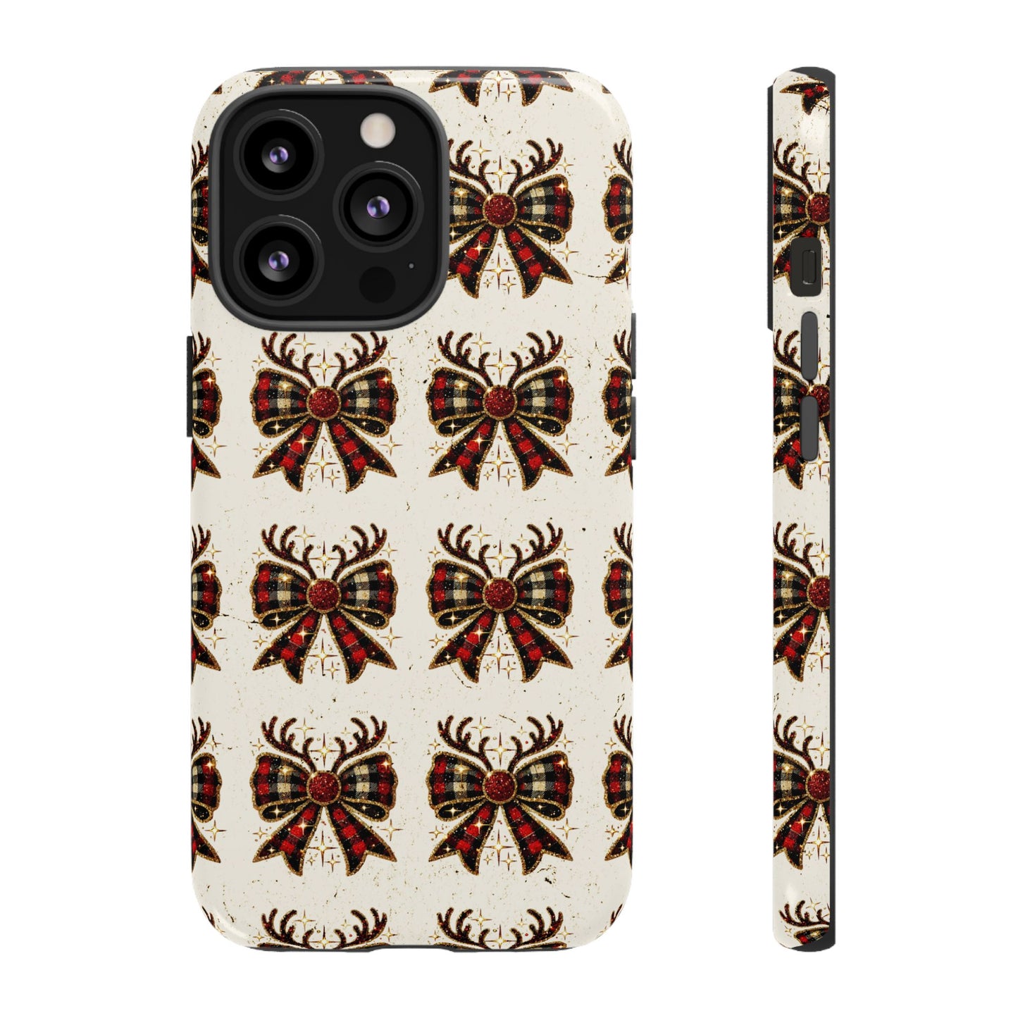 Christmas Antlers + Bows Tough Case