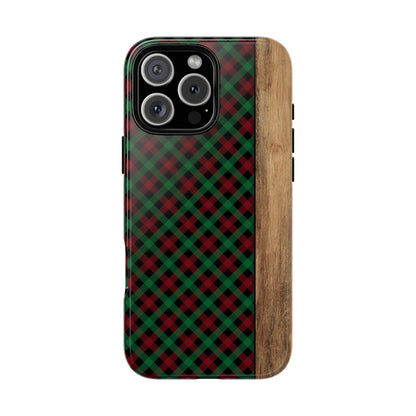 Red Green Plaid Tough Phone Case