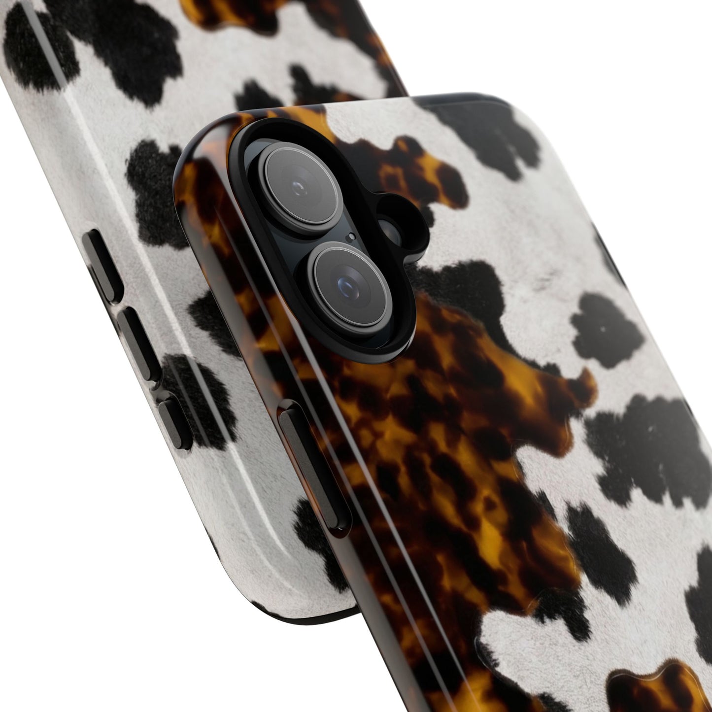 Tortoiseshell + Cowhide Tough Case