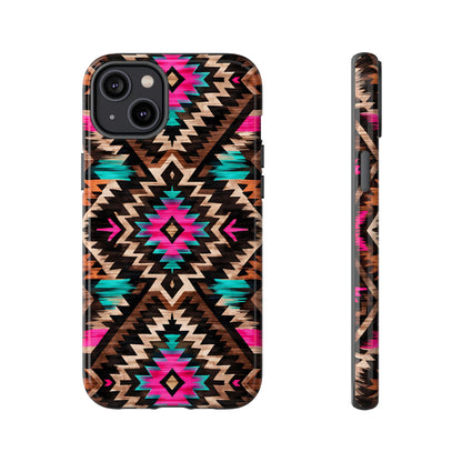 Neon Aztec Rug Tough Case