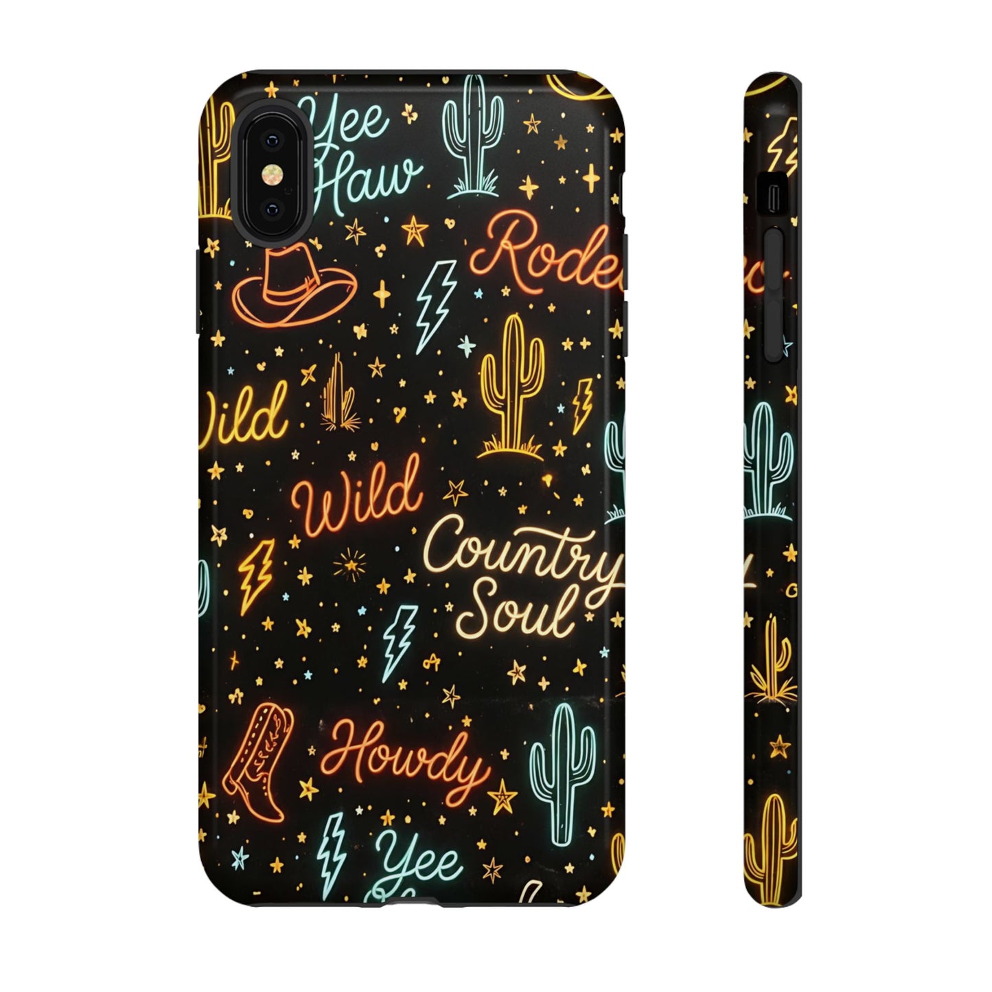 Neon Western Script Tough Case