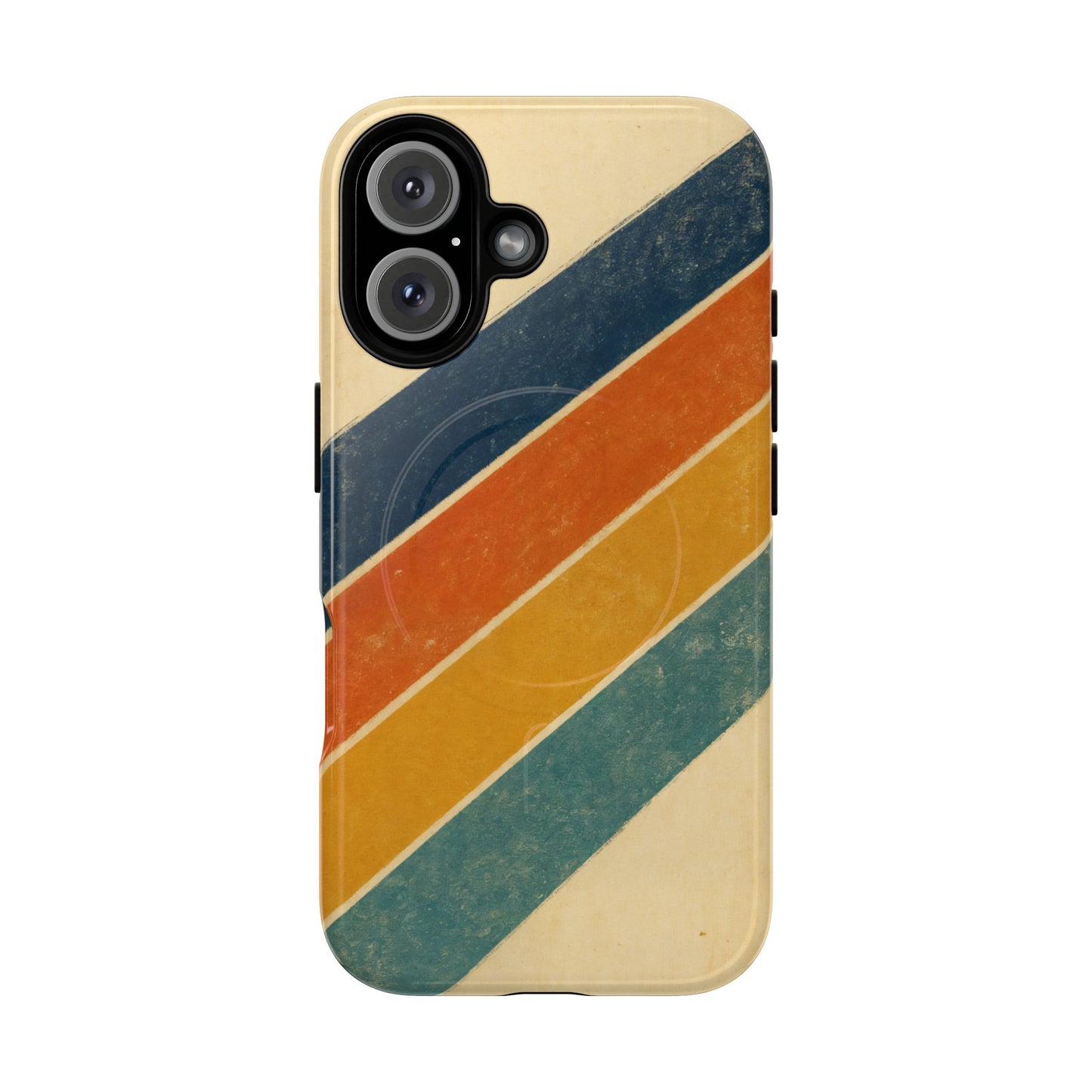 Retro Sunset Stripes Magnetic Case