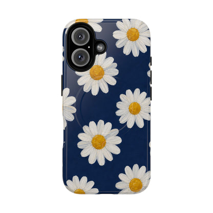 Navy Daisy Magnetic Case