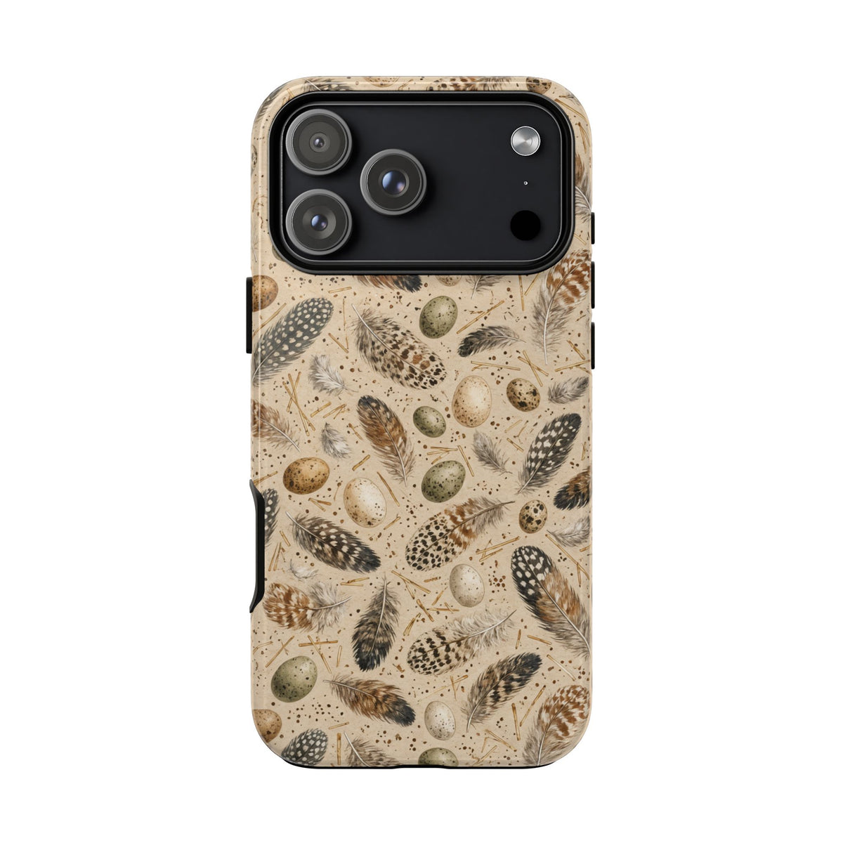 Speckled Hen Feathers Tough Case