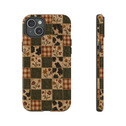 Autumn Plaid Patchwork Tough Case