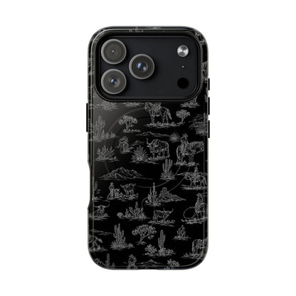 Midnight Toile Magnetic Case