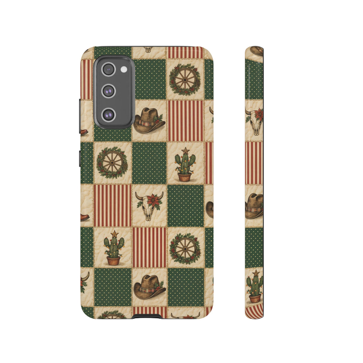 Western Christmas Sampler Tough Case