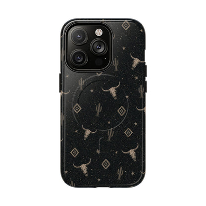 Midnight Longhorn Magnetic Case