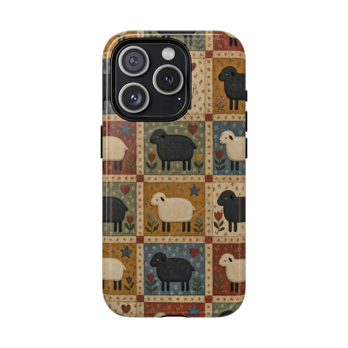 Sheep Quilt Magnetic Case