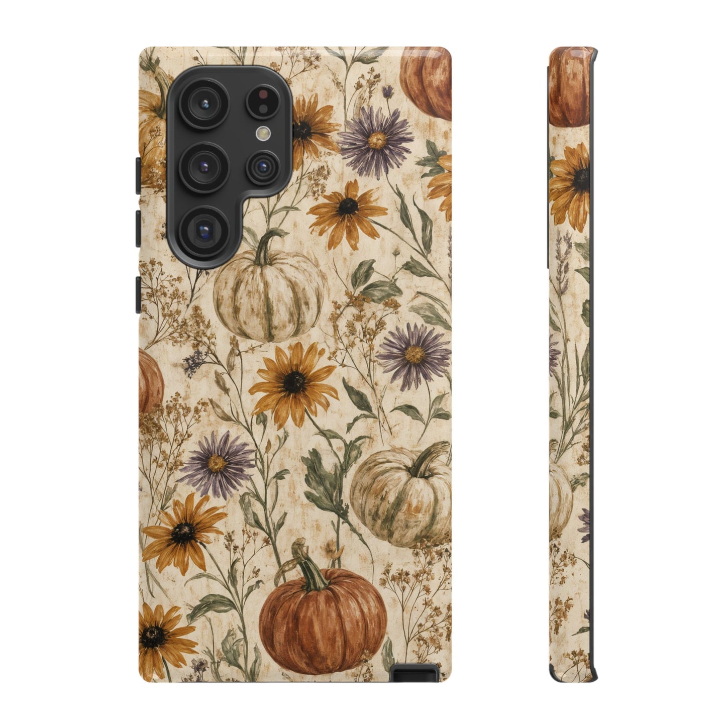 Pumpkin Wildflower Tough Case