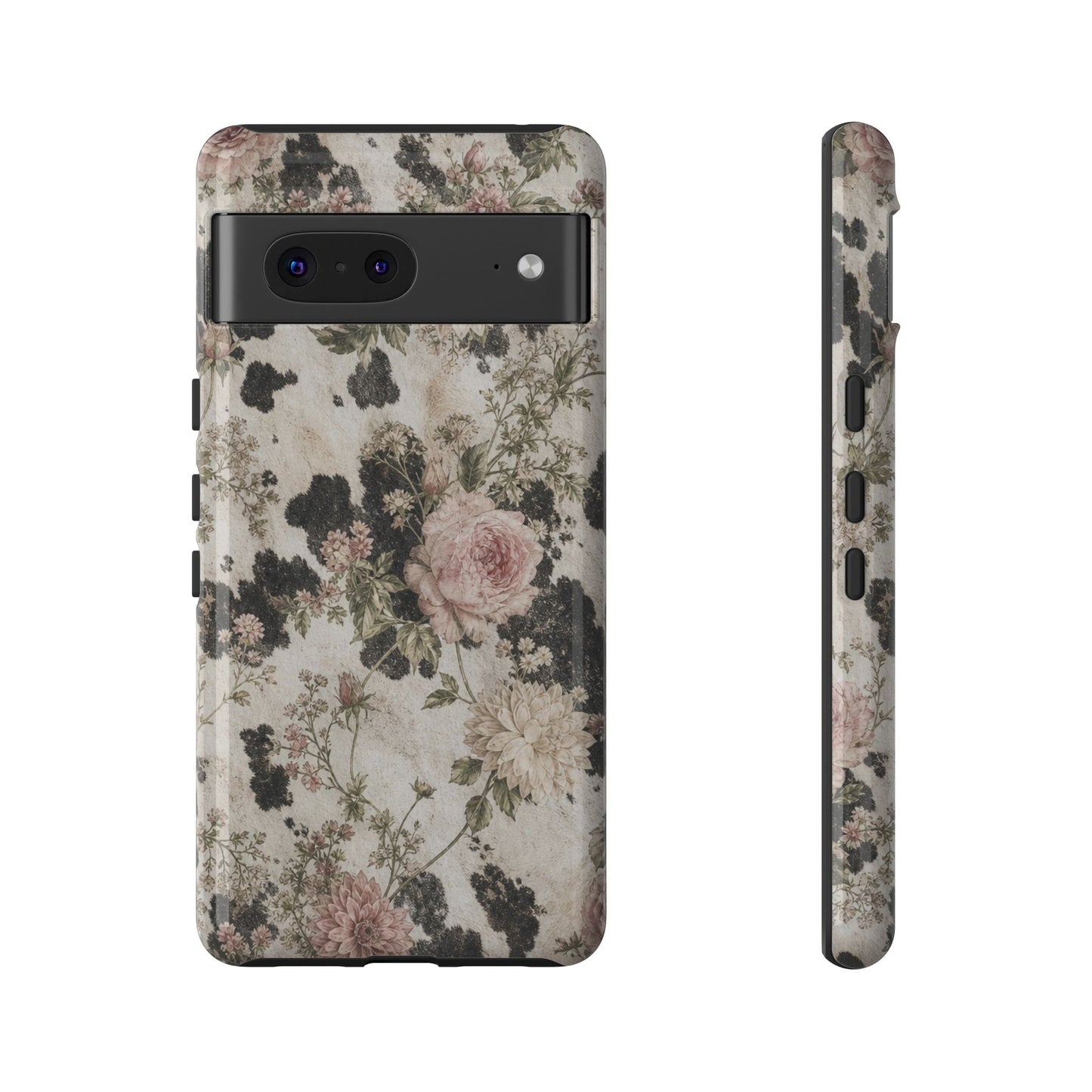 Floral Cowhide Tough Case