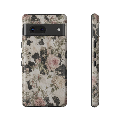 Floral Cowhide Tough Case