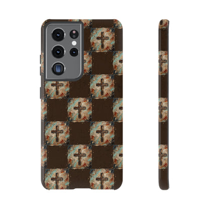 Checker Painted Cross Tough Case