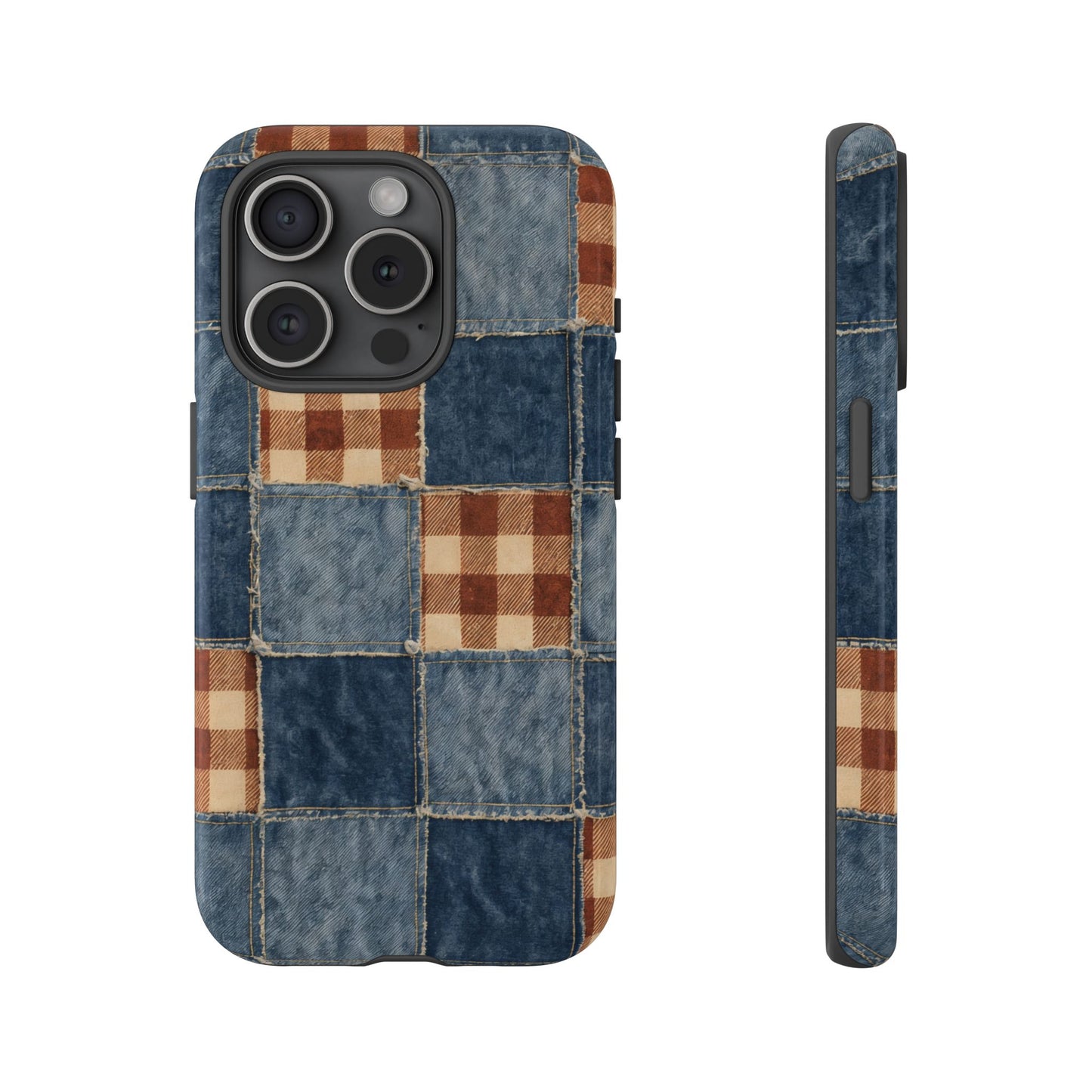 Denim Patchwork Tough Case