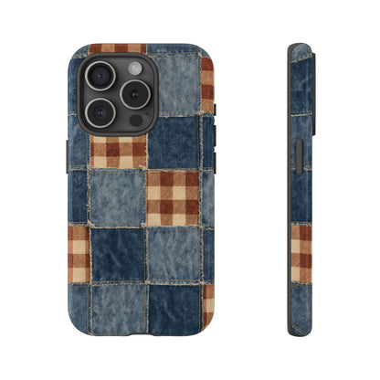 Denim Patchwork Tough Case