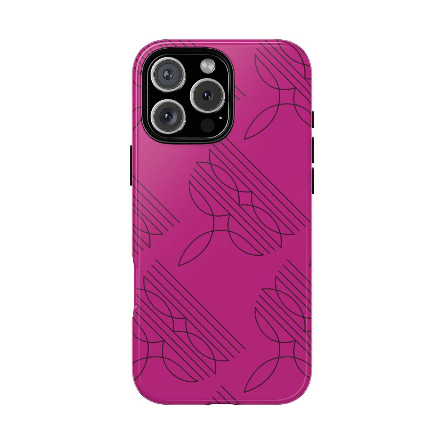 Boot Stitch Pattern Tough Phone Case-Pink