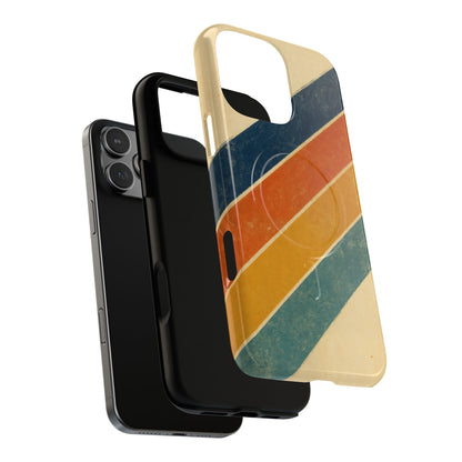 Retro Sunset Stripes Magnetic Case