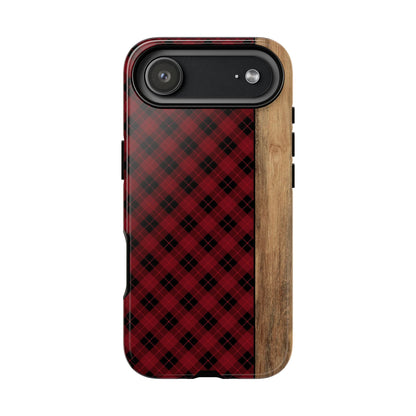 Red Plaid Tough Phone Case