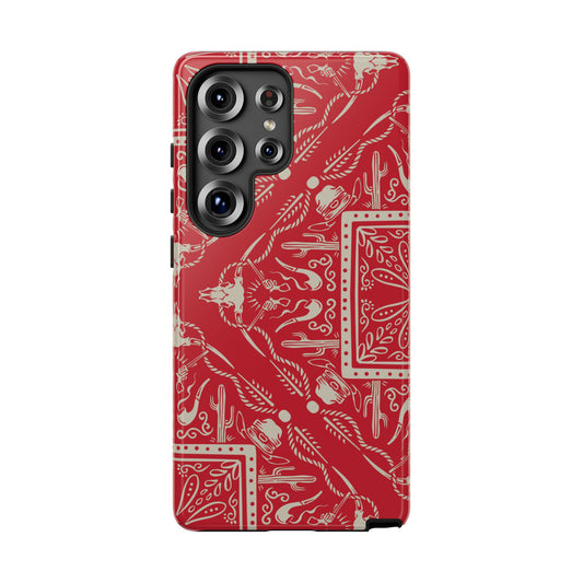 Western Red Bandana Phone Case