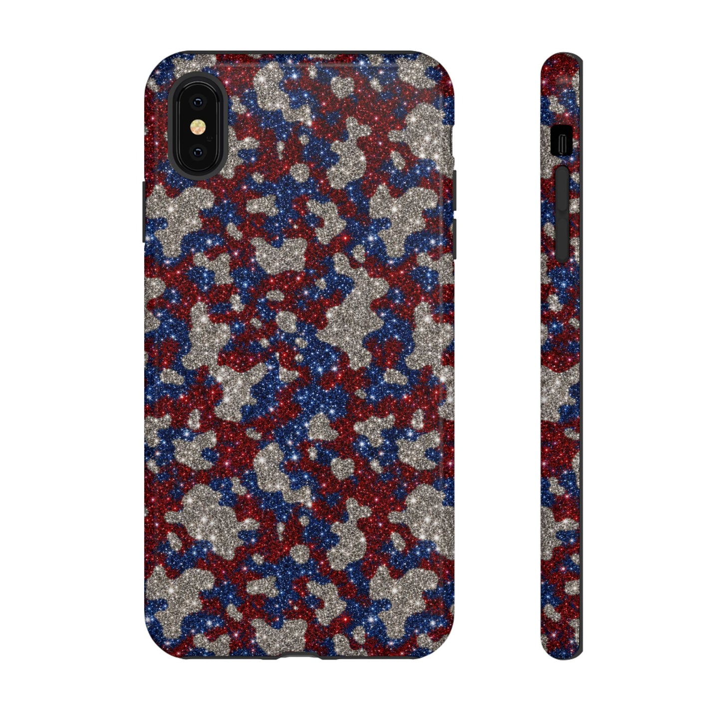 USA Cowhide Glitter Tough Case