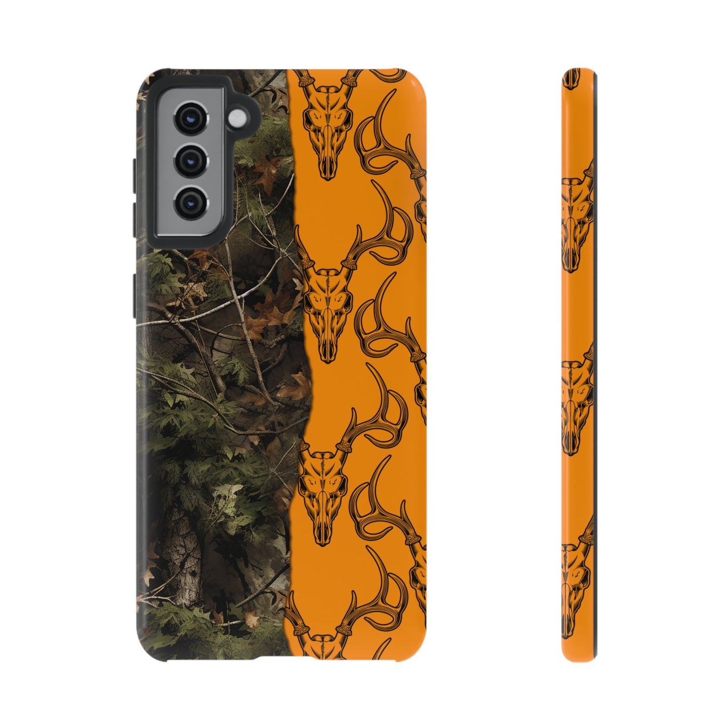 Camo Deer Skulls Orange Tough Case