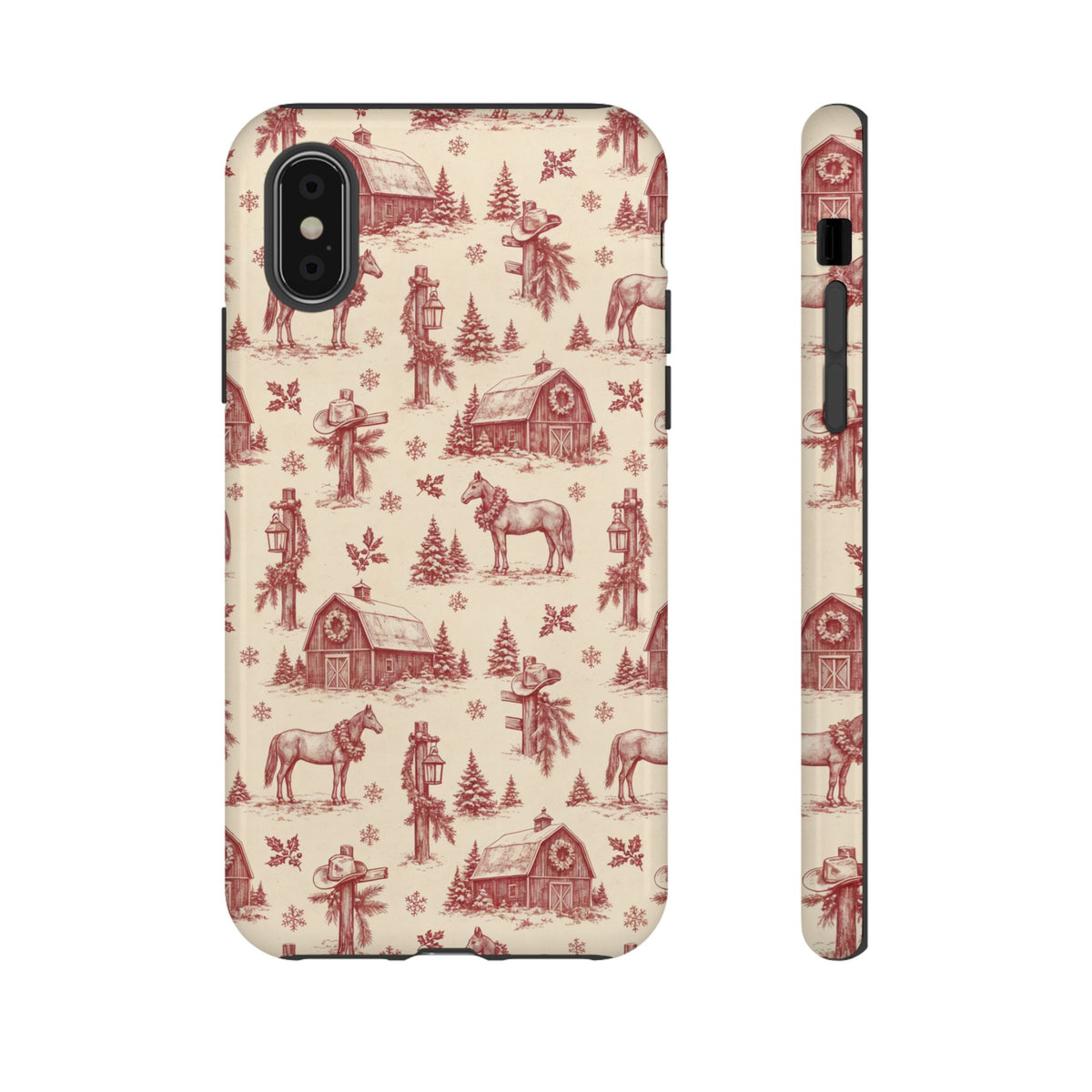 Christmas Toile Tough Case
