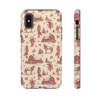 Christmas Toile Tough Case