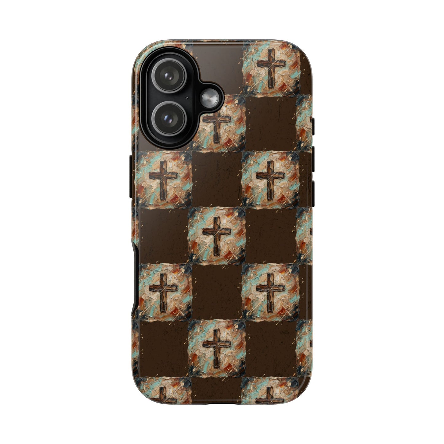Checker Painted Cross Tough Case