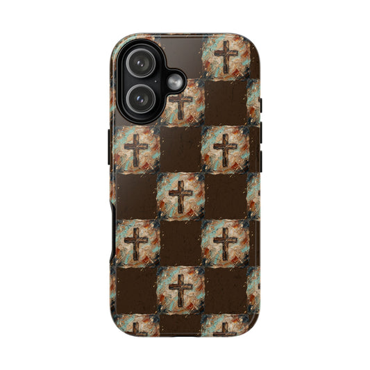Checker Painted Cross Tough Case