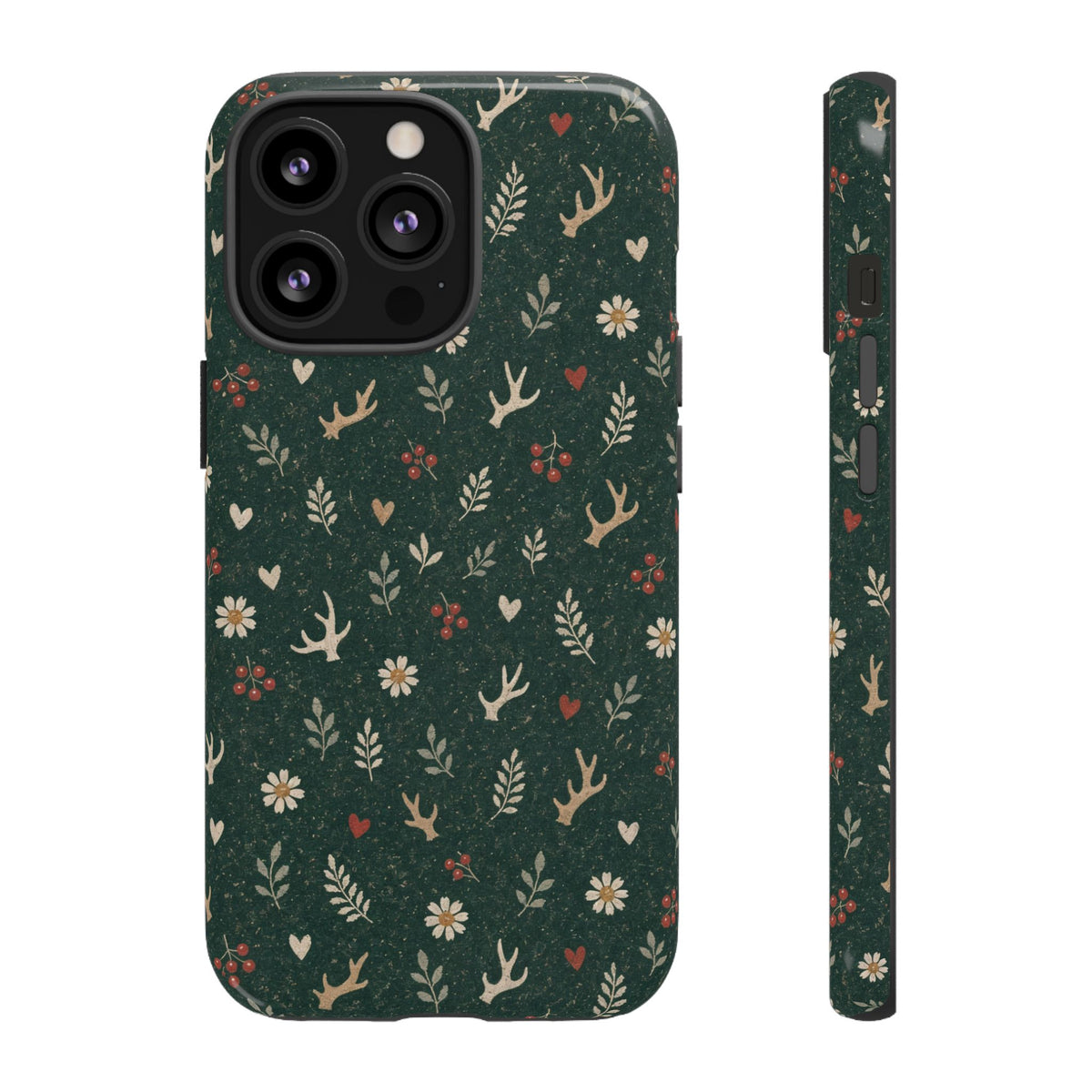 Antler Daisies Evergreen Tough Case