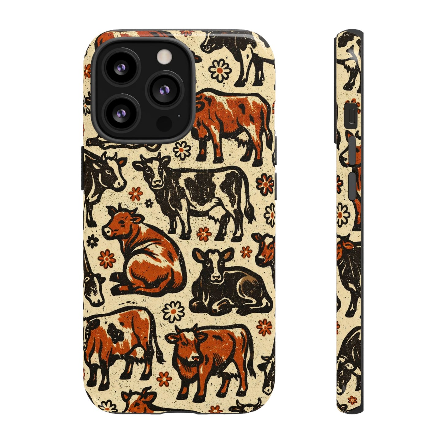 Retro Cows Tough Case