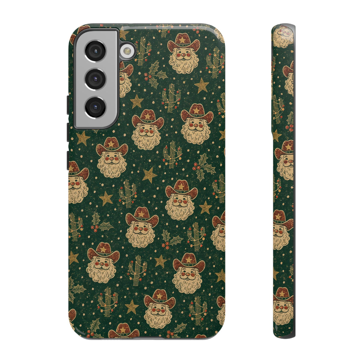 Santa Block Print Tough Case