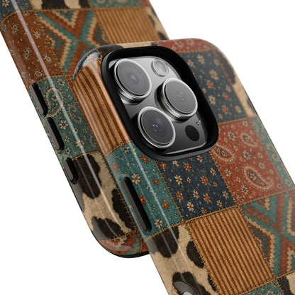 Turquoise Patchwork Tough Case