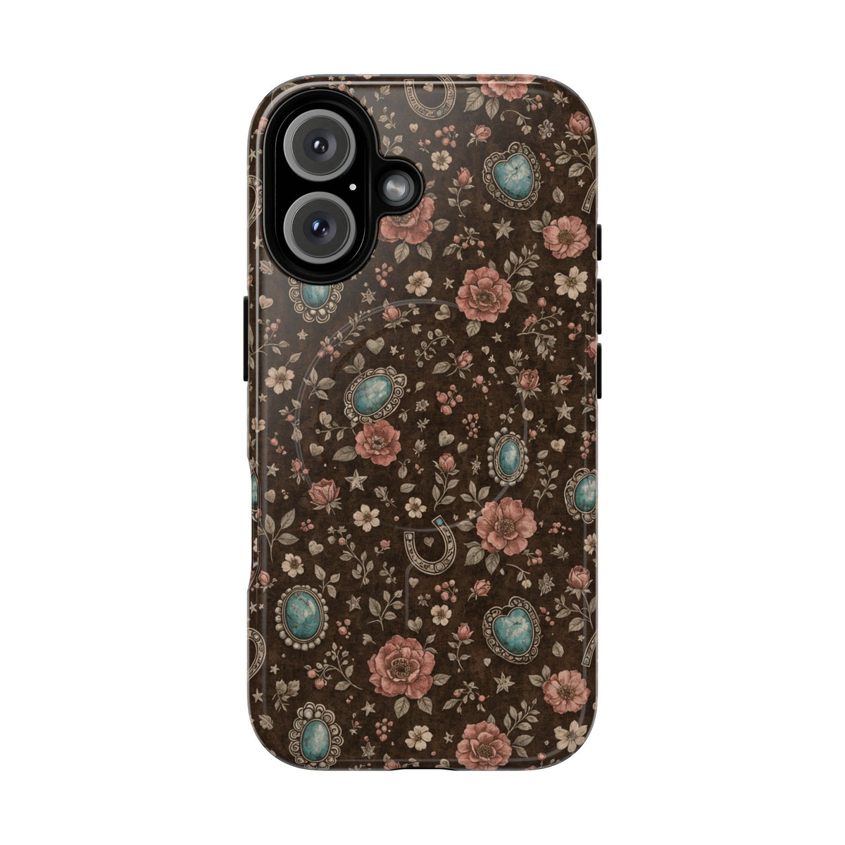 Turquoise Roses Magnetic Case