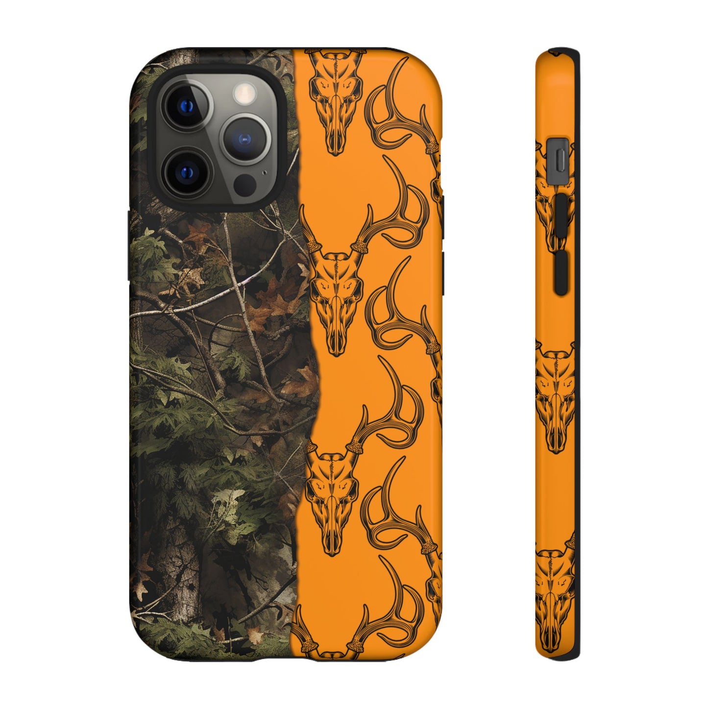 Camo Deer Skulls Orange Tough Case