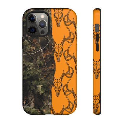 Camo Deer Skulls Orange Tough Case