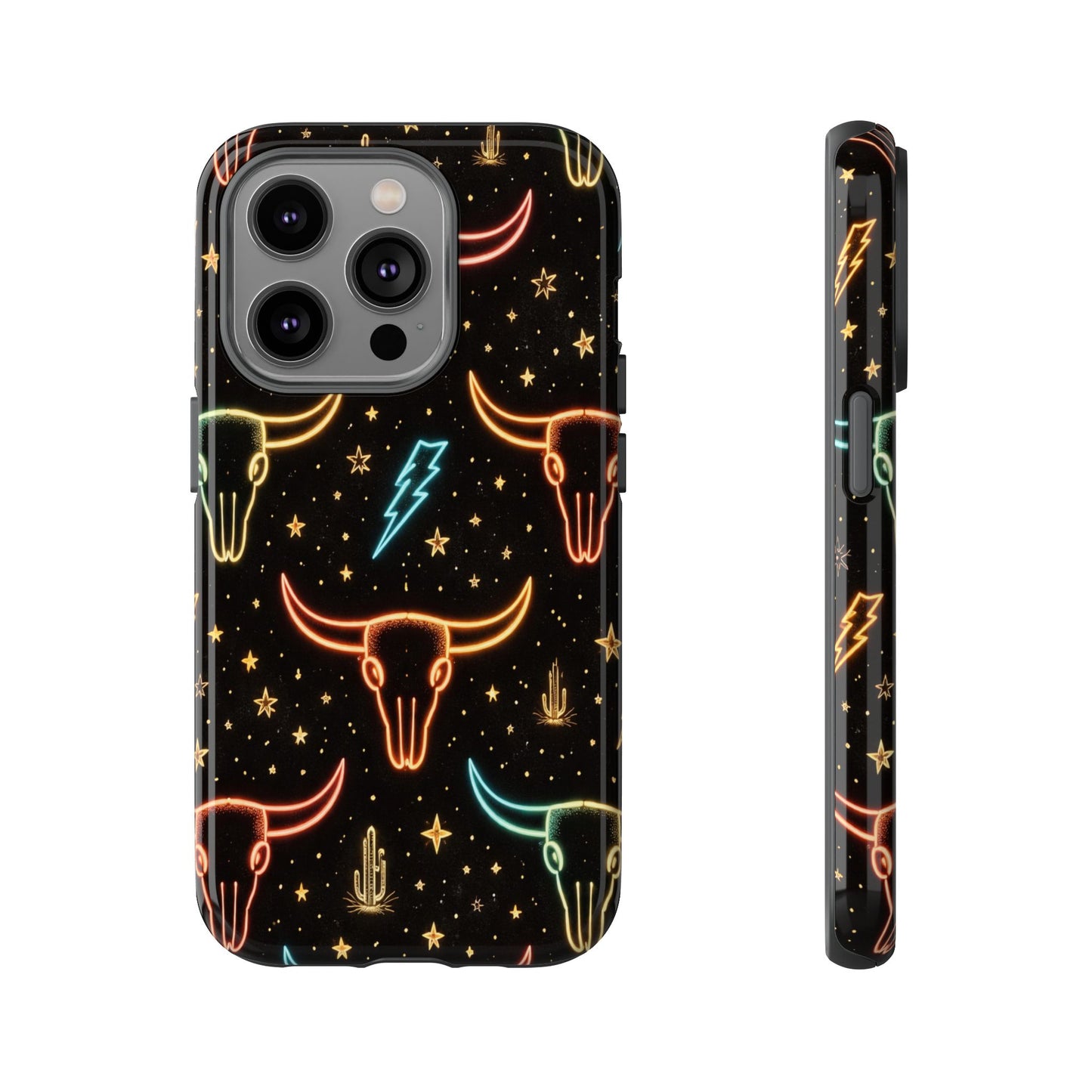 Neon Longhorns Tough Case