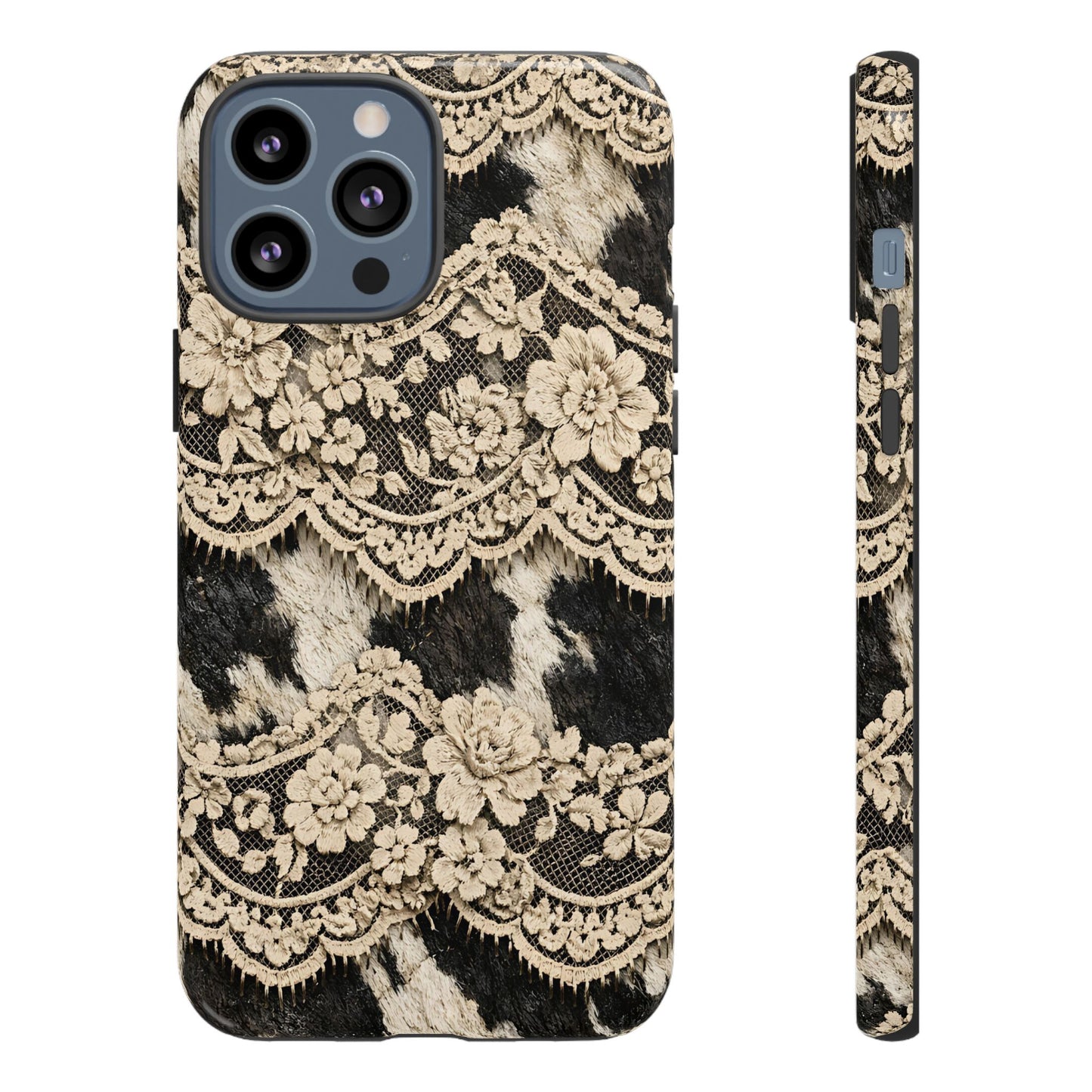 Cowhide Lace Tough Case