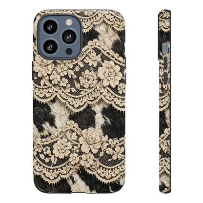 Cowhide Lace Tough Case