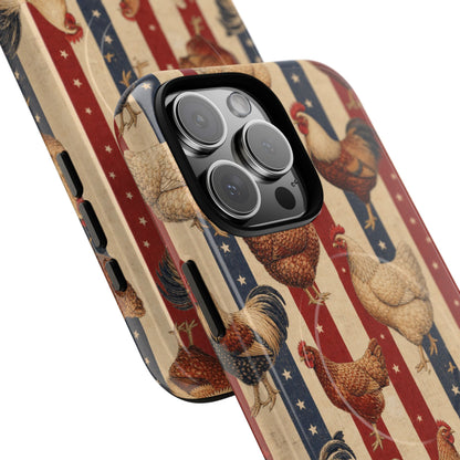 Chickens and Stripes Magnetic Case