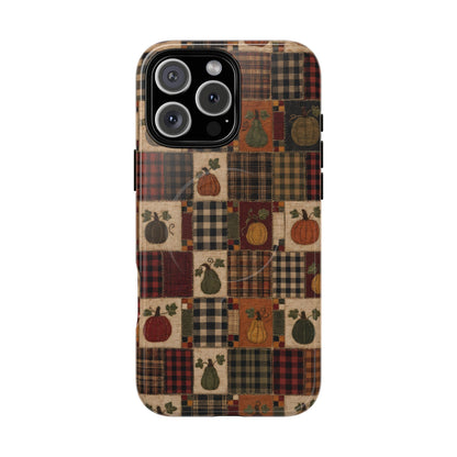 Plaid Pumpkin Magnetic Case