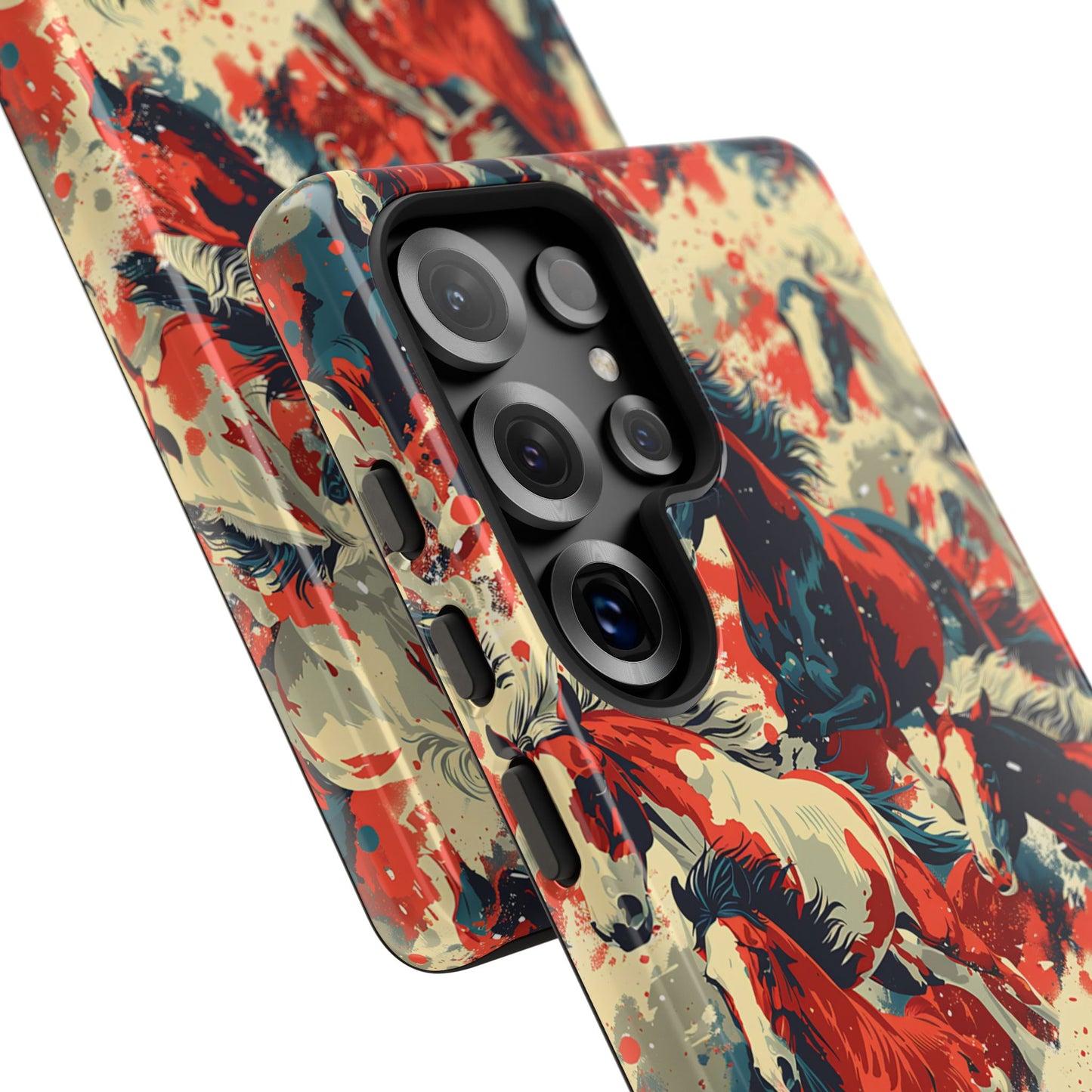 Red White Blue Horses Phone Case