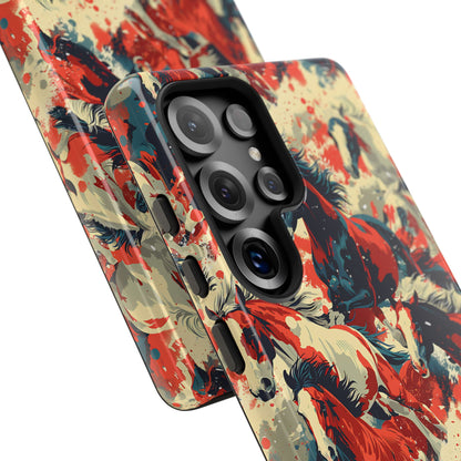 Red White Blue Horses Phone Case